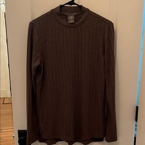❤️ 6 for 20 ❤️  Matty M Brown Ribbed Knit Top
